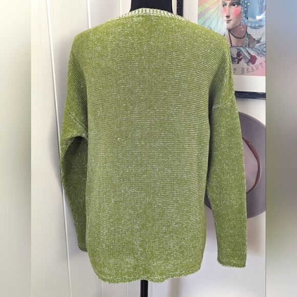 Eileen Fisher Organic Linen Sweater S Quiet Luxury Minimalist Capsule Coastal - Picture 10 of 13